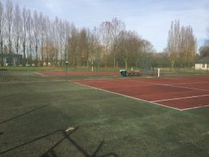  Tennis cour in March